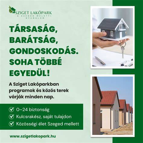 Infografika: Lakópark elrendezése és közösségi terek