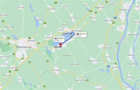 Térkép Gárdony és környéke a Velencei-tóval