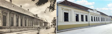 Épület homlokzata festés előtt és után