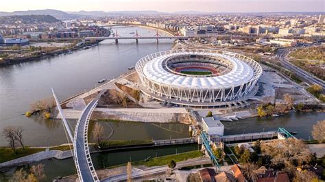 Atlétikai Stadion látképe a Dunapart felől