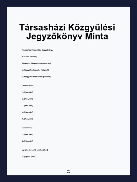 Társasház közgyűlés