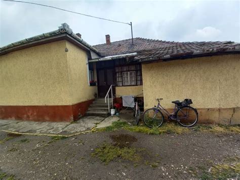 Fotó egy tipikus tarpai családi házról, nagy kerttel