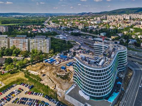 Budapest irodaházak homlokzata