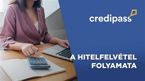 Hitelfelvétel folyamata vizuális áttekintése