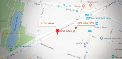 Térkép Bartók Béla úttal és környékével