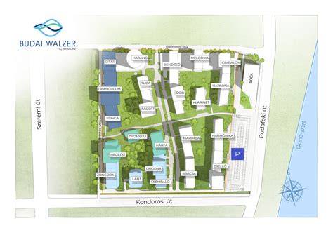 Budai Walzer látképe parkos környezettel