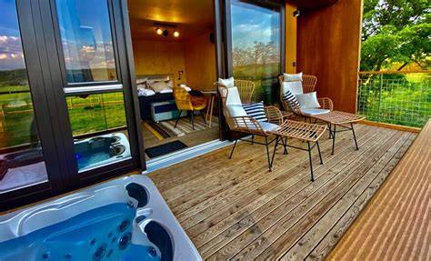privát jakuzzi teraszon, panoráma