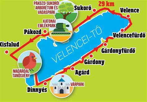 Infografika: Velencei-tó környéki ingatlanpiaci térkép