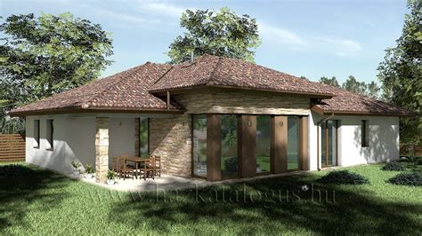 Mediterrán stílusú családi ház homlokzata