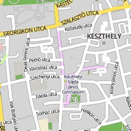 Térkép Keszthely Kertváros elhelyezkedéséről