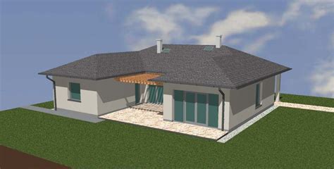 Modern családi ház terve