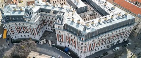 Budapest panorámája a Körönd Palace tetőteraszáról