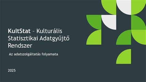 Statisztikai adatszolgáltatás folyamata