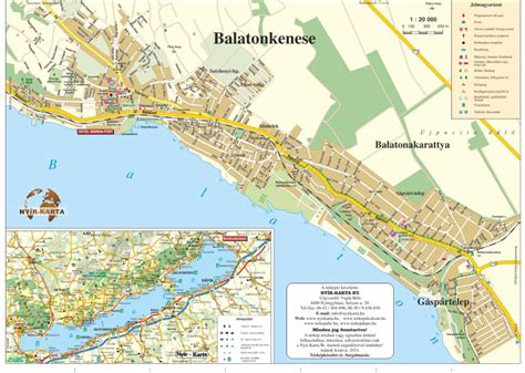 Információs térkép Balatonkenese közterületeiről és strandjairól