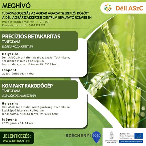 Mezőgazdasági értékbecslő tanfolyam