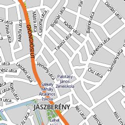 Térkép Jászberény eladó és kiadó garázsairól
