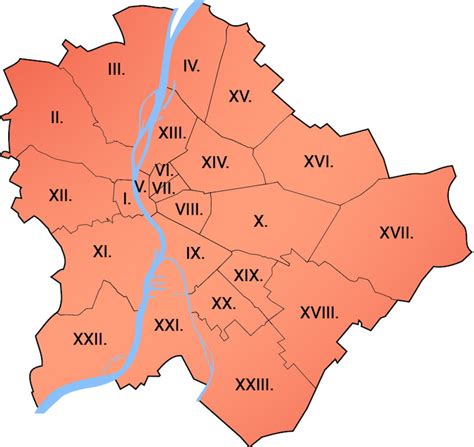 Budapest XIII. kerületének térképe