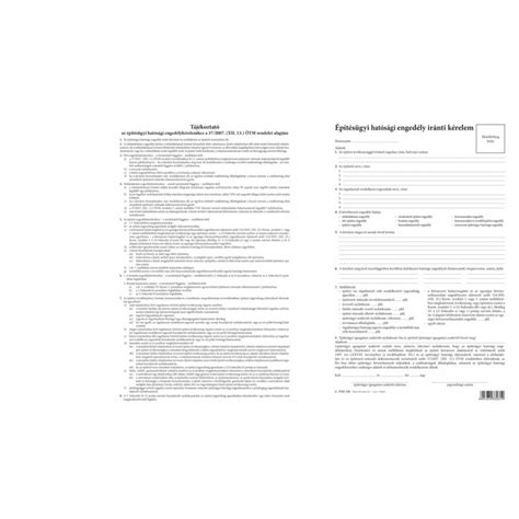 építési engedély kérelem szükséges dokumentumai