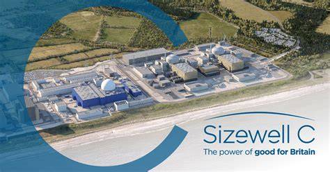 A brit Sizewell C atomerőmű terveiről szóló infografika: finanszírozási modell, részesedések és ütemterv