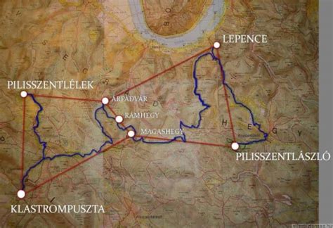 A Pilis három hegycsúcsa, melyek elhelyezkedése az Orion csillagkép övéhez hasonlít