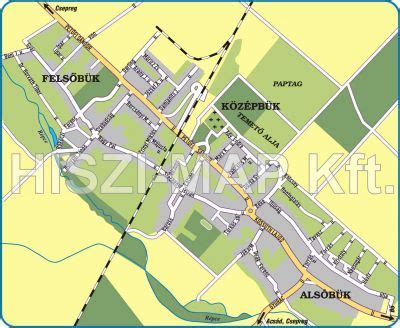 térkép a Bük környékéről ingatlanokkal