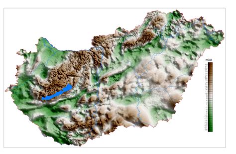 Veresegyház domborzati térképe