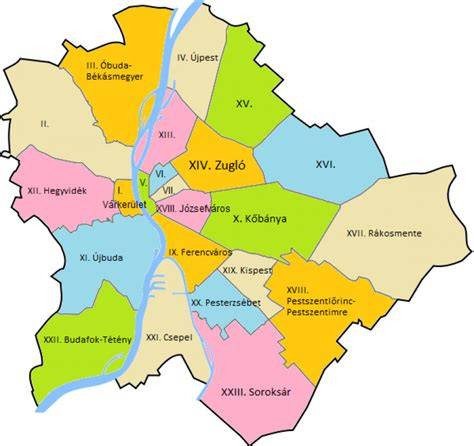 Budapest XIV. kerület térképe és GPS koordináta