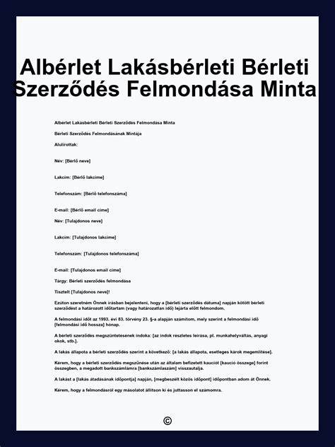 Infografika: A bérleti szerződés felmondásának lépései