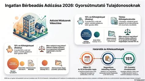 Infografika a bérbeadás adózási útvonalairól: átalányos vs. tételes költségelszámolás
