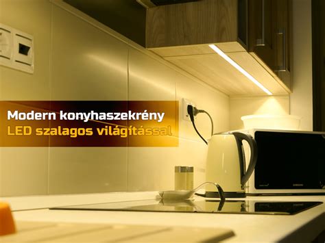 Konyhapult alatti LED világítás