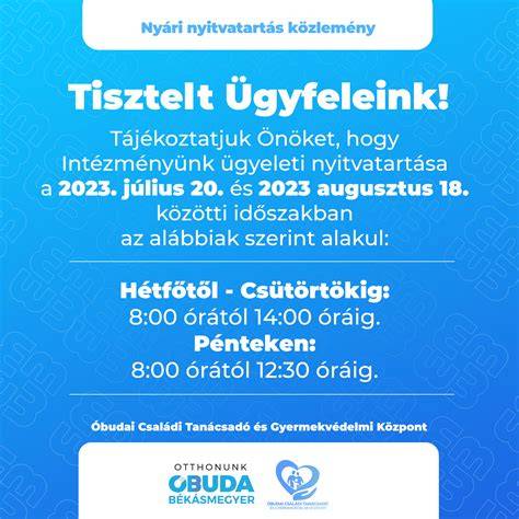 Infografika: nyári nyitvatartás ábrája - a dátumok és az érintett fiókok kijelölése
