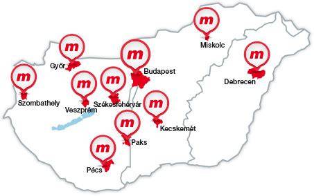 Mapka: országos lefedettség és a vizsgált települések helye