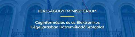 Infografika a cégeljárás elektronikus folyamata