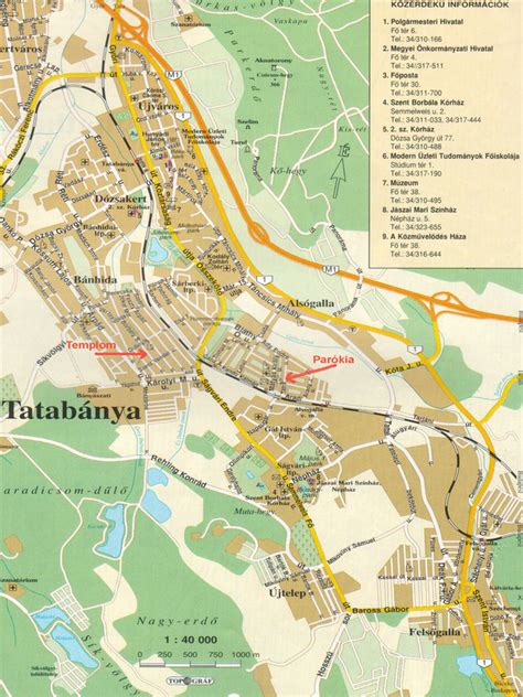 Panoráma Lakópark Tatabánya térképe