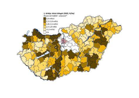 Termőföld védelmi eljárások térképe