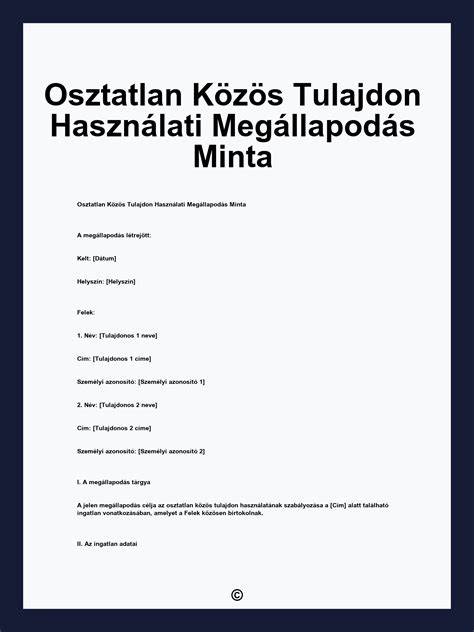 Használati megállapodás és elővásárlási jog lépései