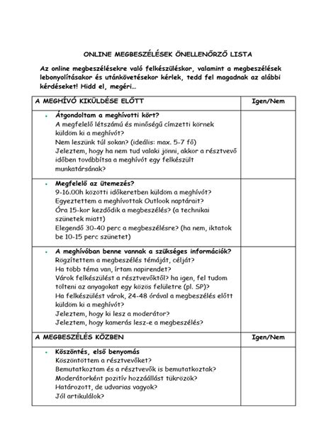 Ábra: Gyakorlati ellenőrző lista adózás előkészítéséhez