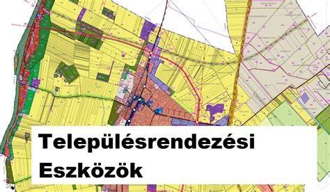 Városi térkép és SZT jelű tervlap preferált beépítési zónákkal