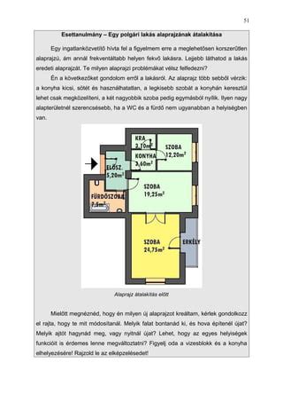Infografika: panelos lakás alaprajzának tipikus elemei és a falak módosításának irányai