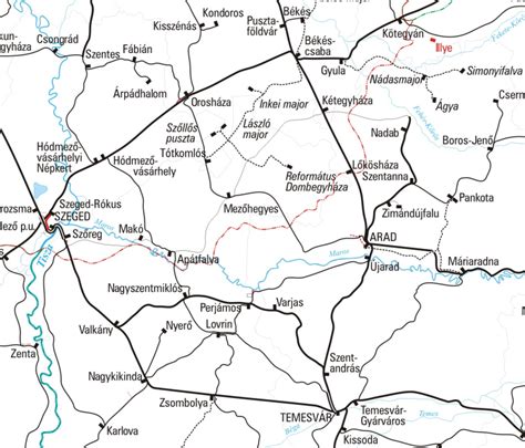 Térkép az Ingvár hegyről és környékéről