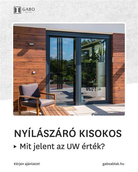 Diagram: Uw érték és nyílászáró típusok összehasonlítása
