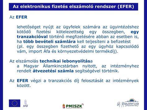 eFER elektronikus fizetési felület