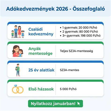 Infografika: Fiatal házasok kedvezményeinek összefoglaló ábrája