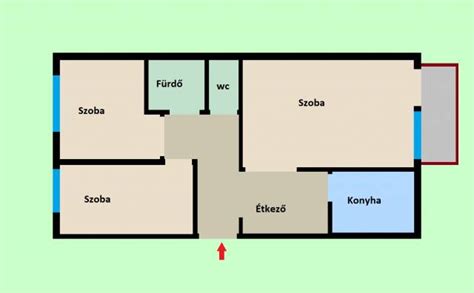 Közlekedési forgalom diagram a Pók utcai lakótelepen - jelölve a buszmegálló, járdák és kihajtási pontok helyét