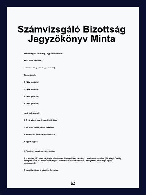 Számvizsgáló bizottság feladatai ábra