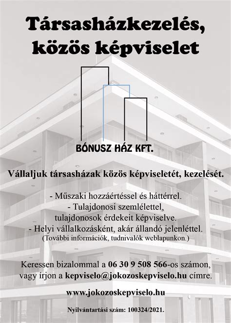 Infografika: A közös képviselet feladatai és kapcsolatai a társasházban