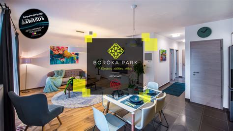 Boróka Park látképe, zöldövezeti környezet és modern épületek