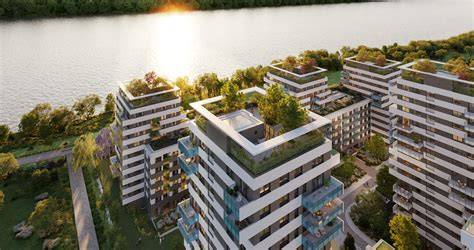 Metrodom River látképe a Duna-part felől