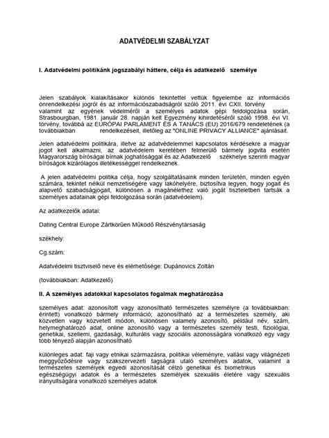 Infografika: Adatvédelmi szabályzat és érintettek jogai
