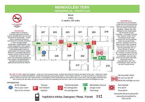 Infografika: tűzvédelmi szabályok és menekülési útvonalak a társasházban